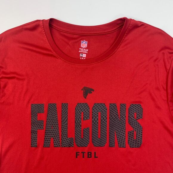 Atlanta Falcons T Shirt Mens L Large Red Combine Authentic NFL Team Apparel Tee - Picture 4 of 12